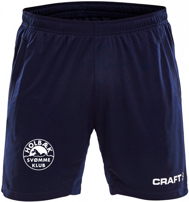 Craft - Hbsk Shorts With Pockets Mens - Granatowy & biały