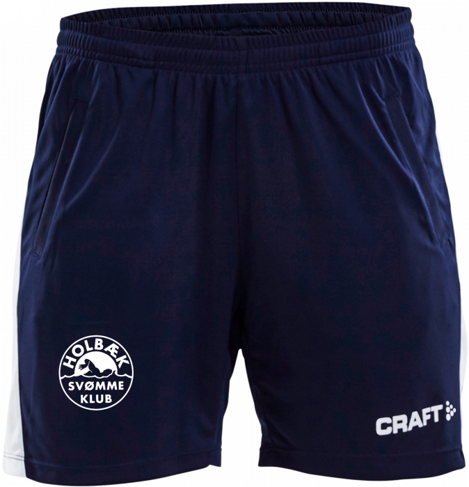 Craft - Hbsk Shorts With Pockets Women - Granatowy & biały